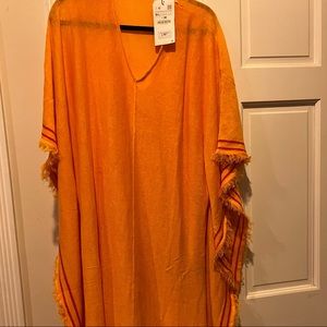 Beautiful Linen M/L Zara Poncho Dress